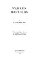 Warren Hastings by Keith Feiling