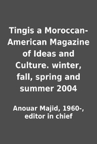 Tingis a Moroccan-American Magazine of Ideas…