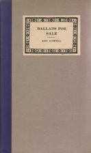 Ballads for Sale by Amy Lowell