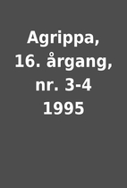 Agrippa, 16. årgang, nr. 3-4 1995