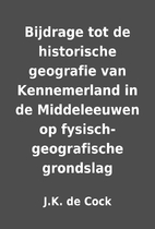 Bijdrage tot de historische geografie van…