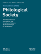 Transactions of the Philological Society 111…