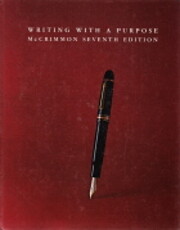 Writing with a Purpose by James M. McCrimmon
