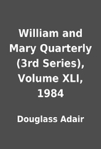 William and Mary Quarterly (3rd Series),…
