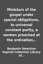 Ministers of the gospel under special…