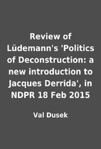 Review of Lüdemann's 'Politics of…