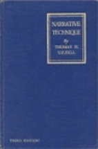Narrative technique, a practical course in…