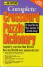 The Puzzlers Complete Crossword Puzzle…