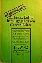 Zu Franz Kafka (LGW-Interpretationen) by…