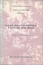 Les savants et la politique à la fin du…