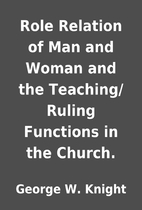Role Relation of Man and Woman and the…