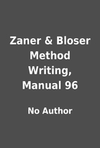 Zaner & Bloser Method Writing, Manual 96 by…