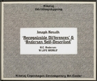 'Recognizable differences' & 'Andersen…