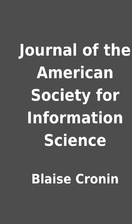 Journal of the American Society for…