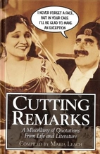 Cutting Remarks by Maria Leach