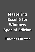 Mastering Excel 5 for Windows Special…