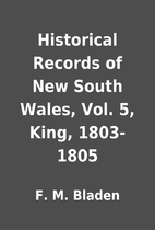 Historical Records of New South Wales, Vol.…