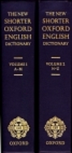 The New Shorter Oxford English Dictionary by…