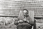 Foto de l'autor. Martin Heidegger in der Hütte , 1968