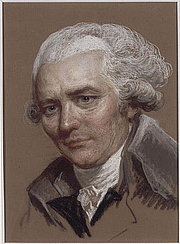 Kirjailijan kuva. Pierre-Ambroise-François Choderlos de Laclos (1741-1803). Pastel sur papier brun collé en plein sur un papier fort au Musée du Louvre, par Maurice Quentin de La Tour (attribué à)