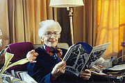 Author photo. Courtesy of Susan Sherman, at <a href="http://digital.library.upenn.edu/women/sarton/blouin-biography.html" rel="nofollow" target="_top">UPenn Digital Library</a>
