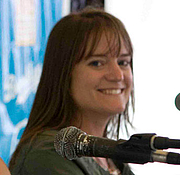 Author photo. Sara Shepard at the Brooklyn Book Festival. Photo by Navdeep Singh Dhillon.