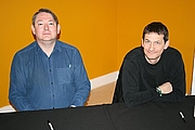 Foto de l'autor. Trevor Baxendale (right)