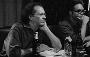 Kirjailijan kuva. Jack Womack at the Shirley Jackson Award Benefit at the KGB Bar on June 23, 2008.