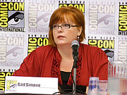 Author photo. Gail Simone Spotlight, San Diego Comic-Con International 2009, photo by Loren Javier