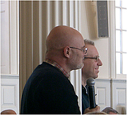 Author photo. Brian McLaren (foreground) and Tony Jones, Yale Theological Conversation, Yale Divinity School, February 2006; Photograph: Virgil Vaduva CC BY 2.5, <a href="//en.wikipedia.org/w/index.php?curid=8898590" rel="nofollow" target="_top">https://en.wikipedia.org/w/index.php?curid=8898590</a>