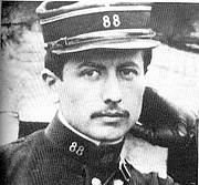 Forfatter foto. Le Lieutenant Fournier en 1913 aux manoeuvres de Caylus