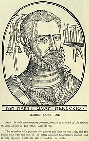 Author photo. Image from <b><i>The complete works of George Gascoigne</i></b> (1907) edited by John W. Cunliffe