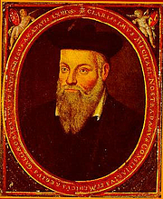 Author photo. Portrait of Michel de Nostredame (Nostradamus), Painted by his son César de Nostredame about 1614 A.D.