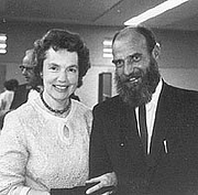 Author photo. Eleanor Frances Cameron with Leonard Wibberley