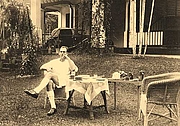 Author photo. Edred John Henry Corner at Singapore Botanical Garden, during the Japanese occupation