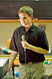 Författarporträtt. Randall Munroe [credit: Wikimedia Commons user Petehume]