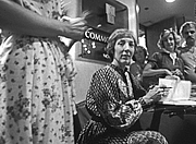 Author photo. Jean Ray Laury signing autographs at the First Continental Quilting Congress, Sheraton Hotel, Arlington VA, July 1978 / By Michael F James
