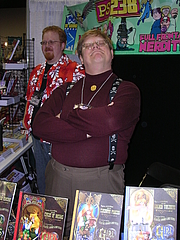 Foto de l'autor. Phil Foglio, taken by Alan De Smet at Gen Con Indy 2007