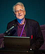 Author photo. Ted Nelson gives a presentation on Project Xanadu for SuperHappyDevHouse at The Tech Museum of Innovation on February 19th, 2011. By Dgies - Own work, CC BY-SA 3.0, <a href="https://commons.wikimedia.org/w/index.php?curid=13691666" rel="nofollow" target="_top">https://commons.wikimedia.org/w/index.php?curid=13691666</a>