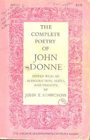 The Complete Poetry of John Donne de John T.…