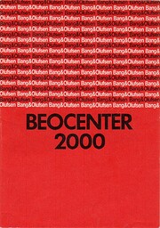 Beocenter 2000 door Staff at Bang & Olufsen