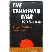 Ethiopian War, 1935-41 door Angelo Del Boca