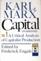 Capital: A Critique of Political Economy,…