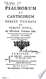 Psalmorum versio vulgata et versio nova ad…