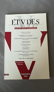 Etudes, revue de culture contemporaine…