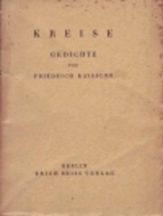 Kreise. Gedichte von Friedrich Kayssler. –…