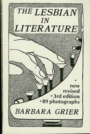 The lesbian in literature por Barbara Grier