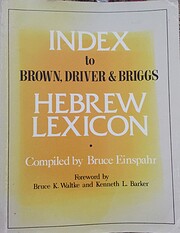 Index To Brown, Driver, & Briggs Hebrew…