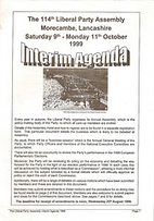 Liberal Party Assembly Morecambe Lancashire…