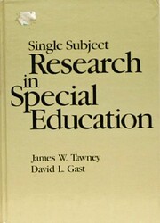 Single Subject Research in Special Education…